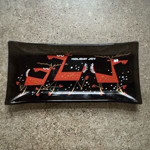 Vintage Houze glass trinket tray